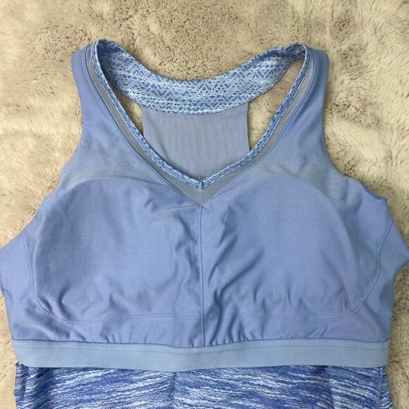 Mondetta Performance Gear Sport Travel Dress Size XL Blue Built in bra Racerback - Picture 4 of 11